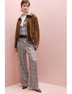 Pantalon Fluide Palazzo à motif Vichy - Imperial