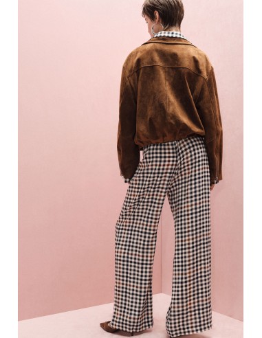 Pantalon Fluide Palazzo à motif Vichy - Imperial