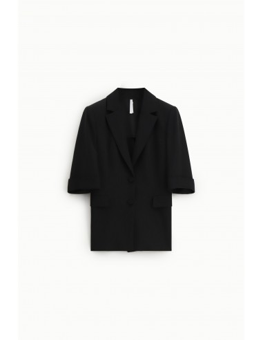 Blazer à manches courtes en crepe fluide - Imperial