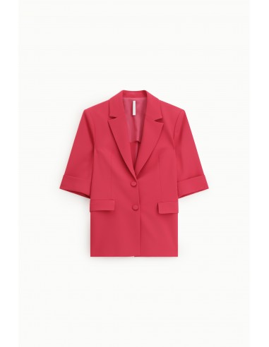 Blazer à manches courtes en crepe fluide - Imperial