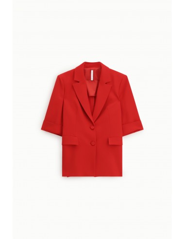 Blazer à manches courtes en crepe fluide - Imperial