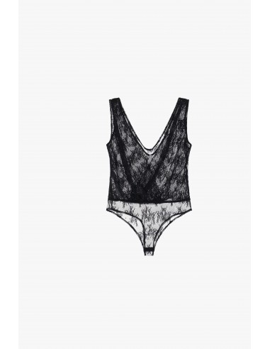 Body en dentelle décolleté sans manches – Imperial