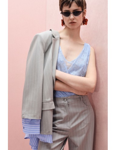 Body en dentelle décolleté sans manches – Imperial