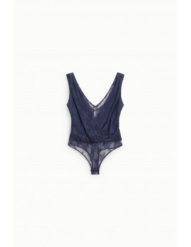 Body en dentelle décolleté sans manches – Imperial