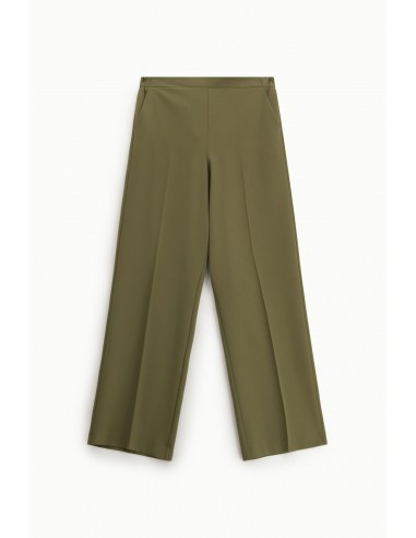 Pantalon fluide esprit palazzo en drap sergé - Imperial