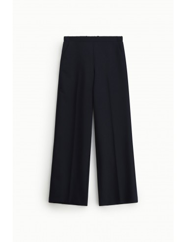 Pantalon fluide esprit palazzo en drap sergé - Imperial
