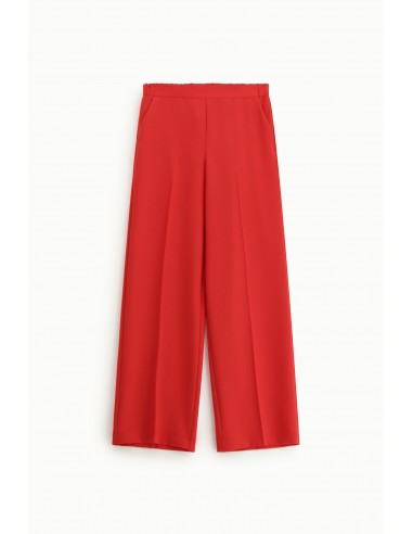 Pantalon fluide esprit palazzo en drap sergé - Imperial