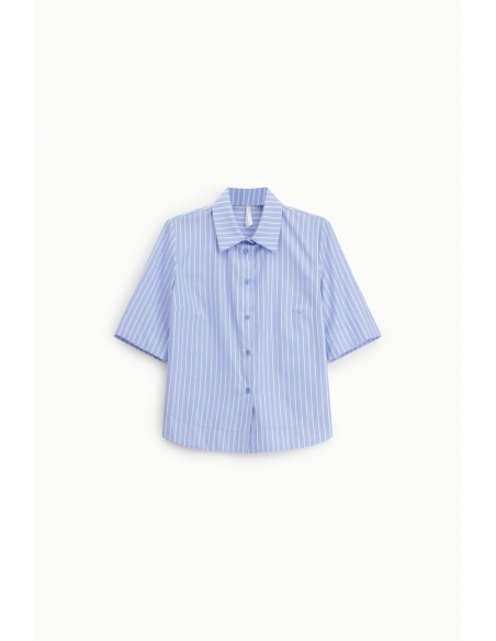 Chemisier cropp a manches courtes - Imperial