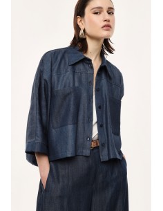 Chemise courte oversize façon jean - Imperial