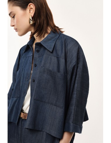 Chemise courte oversize façon jean - Imperial