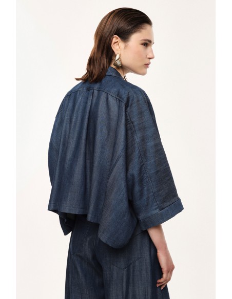 Chemise courte oversize façon jean - Imperial