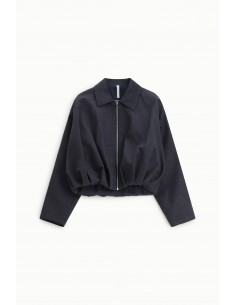 Veste en jean froncé -Imperial