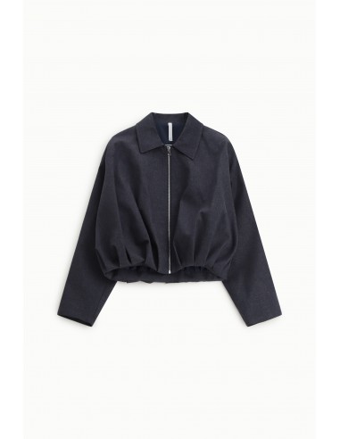 Veste en jean froncé -Imperial