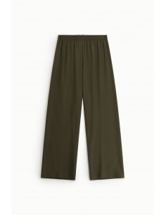 Pantalon palazzo taille elastqiuée en Crepe - Imperial
