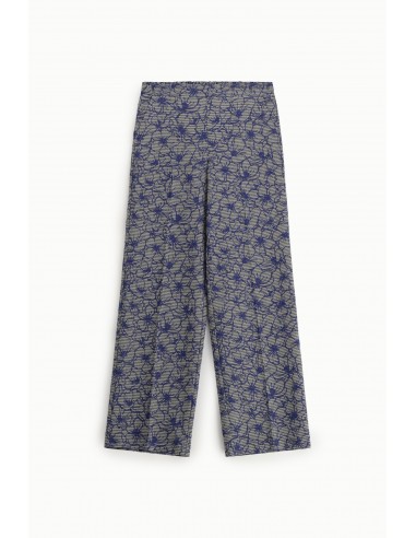 Pantalon fluide esprit palazzo à motif floral - Imperial
