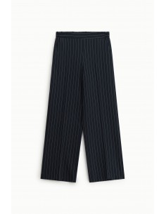 Pantalon Palazzo Fluide Rayé Taille Élastiquée – Imperial