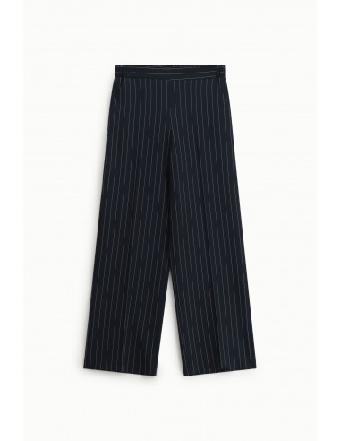 Pantalon Palazzo Fluide Rayé Taille Élastiquée – Imperial