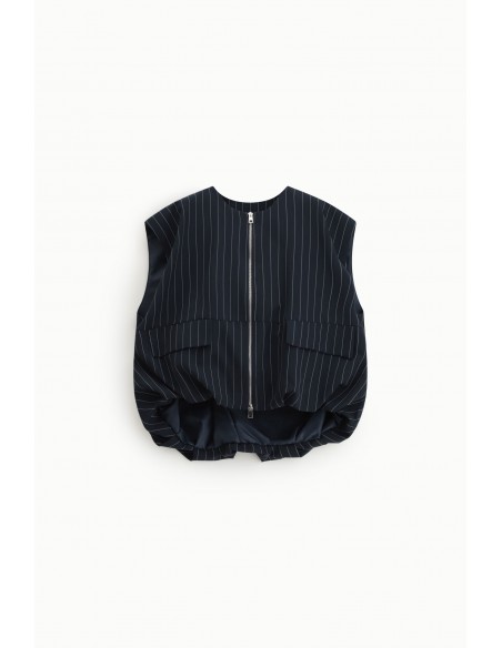 Pantalon Palazzo Fluide Rayé Taille Élastiquée – Imperial