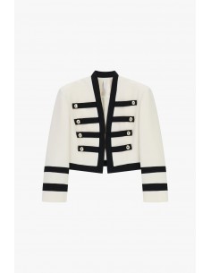 Veste officier en crepe fluide - Imperial