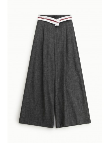 Pantalon palazzo a taille retournée -Imperial
