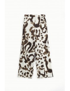 Pantalon Palazzo  Fluide à motif animalier - Imperial