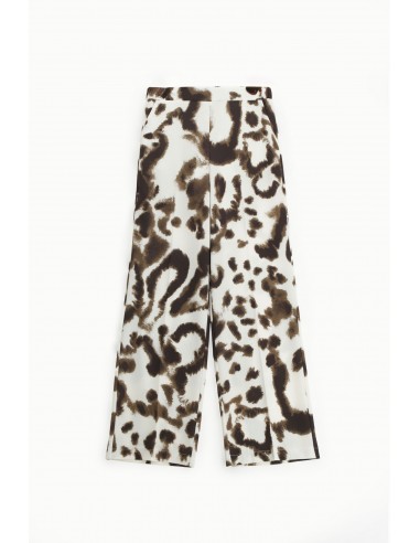 Pantalon Palazzo  Fluide à motif animalier - Imperial