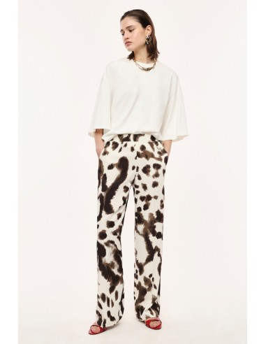 Pantalon Palazzo  Fluide à motif animalier - Imperial