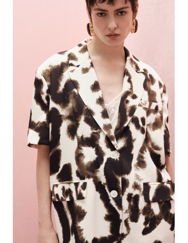 Blazer à manches courtes à motif animalier - Imperial