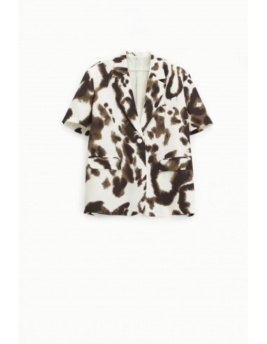 Blazer à manches courtes à motif animalier - Imperial