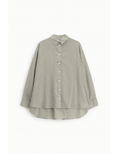 Chemisier oversized rayé à boutonnage latéral – Imperial