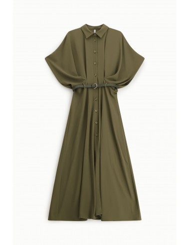 Robe chemise longue à manches Kimono et ceinture - Imperial