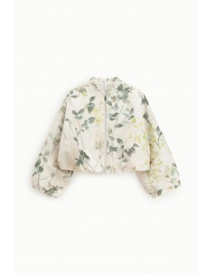 Bomber court motif floral manches amples - Imperial