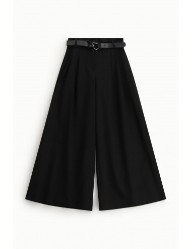 Pantalon palazzo taille haute avec ceinture - Imperial