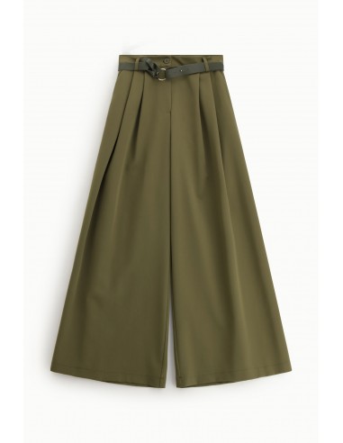 Pantalon palazzo taille haute avec ceinture - Imperial