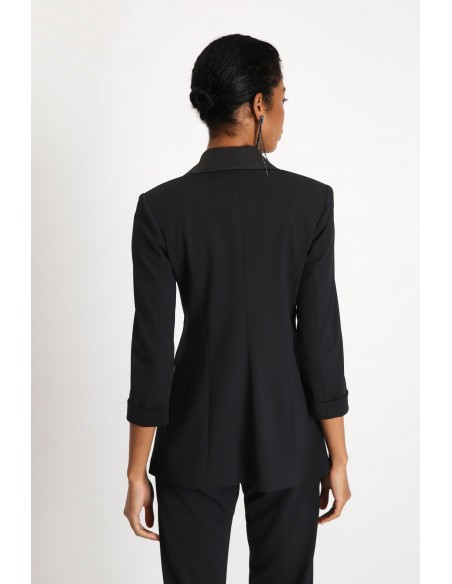 blazer de smoking imperial noir vu de dos