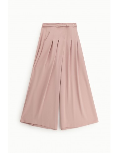 Pantalon Palazzo à pinces avec ceinture assortie - Imperial coloris cipria