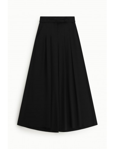 Pantalon Palazzo à pinces avec ceinture assortie - Imperial coloris nero