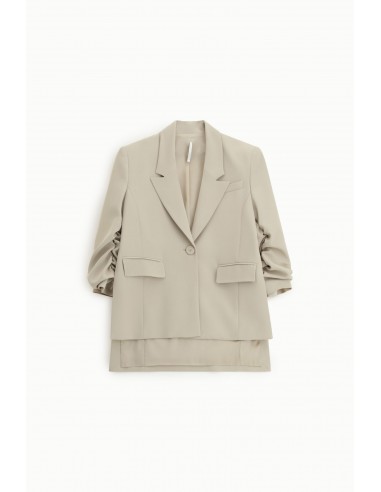 Blazer asymetrique a manches froncées - Imperial