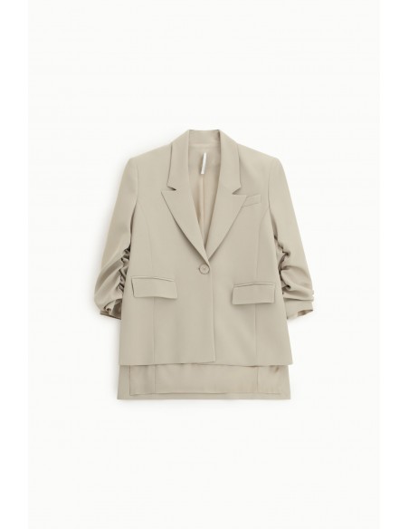 Blazer asymetrique a manches froncées - Imperial