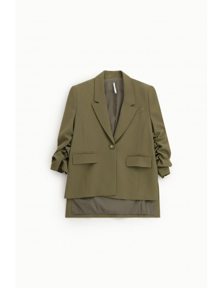 Blazer asymetrique a manches froncées - Imperial