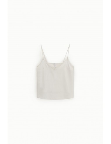 Caraco en satin et bordure dentelle - Imperial