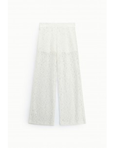 Pantalon de tailleur palazzo en dentelle - Imperial