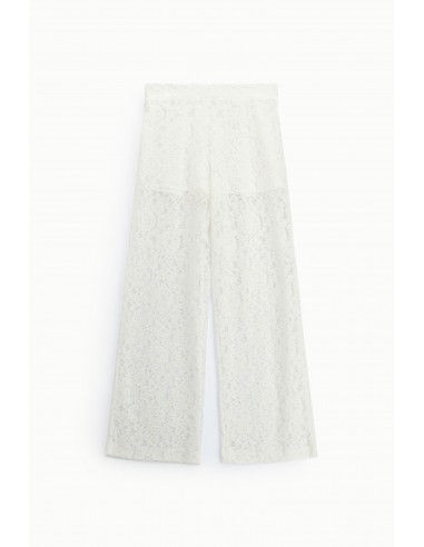 Pantalon de tailleur palazzo en dentelle - Imperial