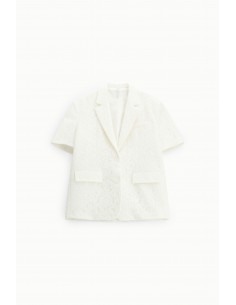 Blazer à manches courtes en dentelle florale - Imperial