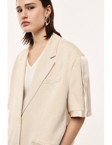 Blazer manches courtes en Jersey et satin-Imperial