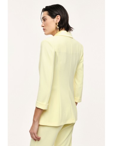 Blazer de smoking forme croisée finitions satin - Imperial