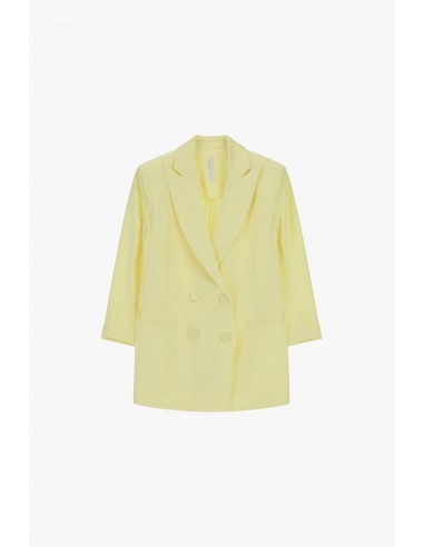 Blazer de smoking forme croisée finitions satin - Imperial