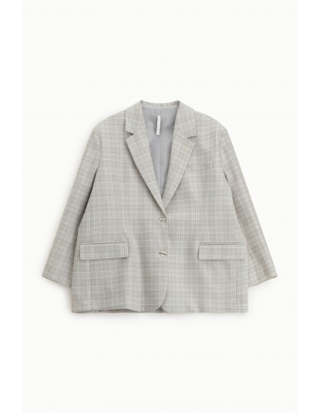 Blazer oversized à motifs carreaux - Imperial