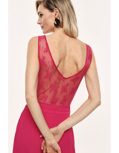 Body en dentelle décolleté sans manches – Imperial