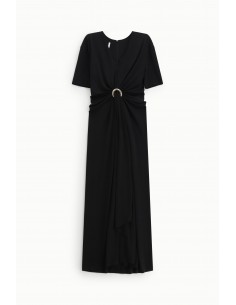 Robe longue à nœud frontal et anneau décoratif - Imperial